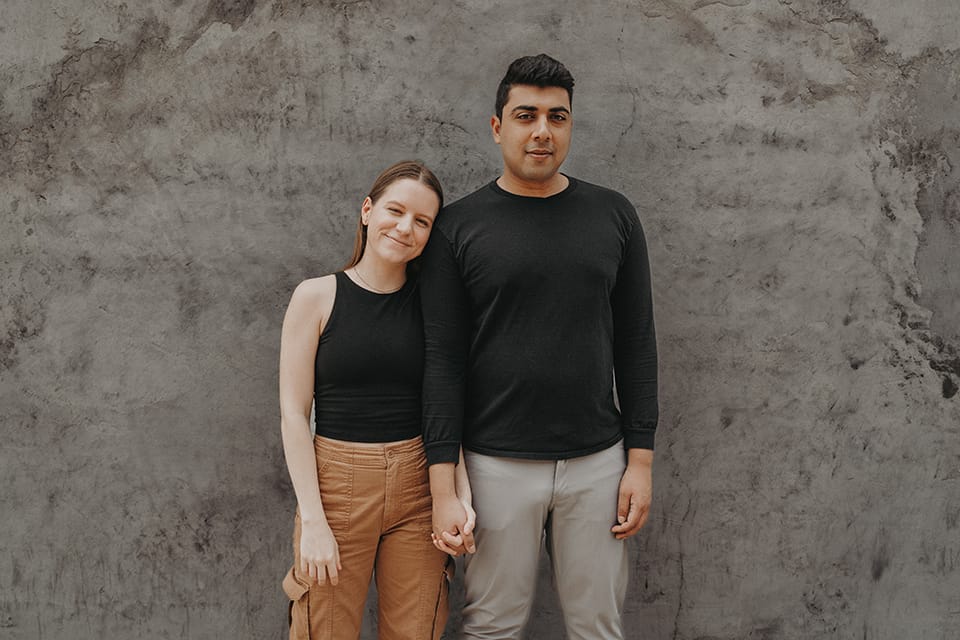 Hannah and Rijul, cover photo